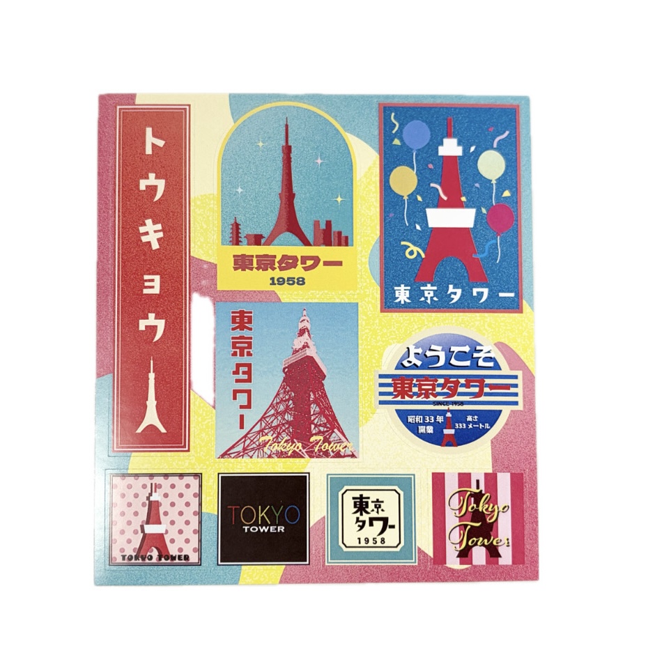 東京タワー　レトロステッカー